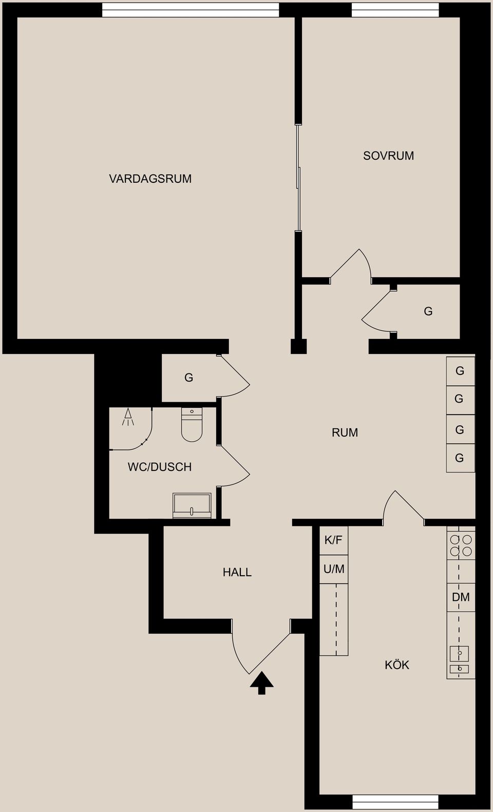 Bostadsrätt, Nygatan 163, Oxelbergen, Norrköping