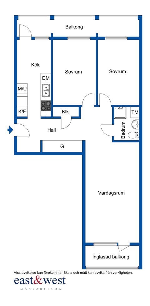 Bostadsrätt, Vendelsfridsgatan 6 A vån 15, Lorensborg, Malmö