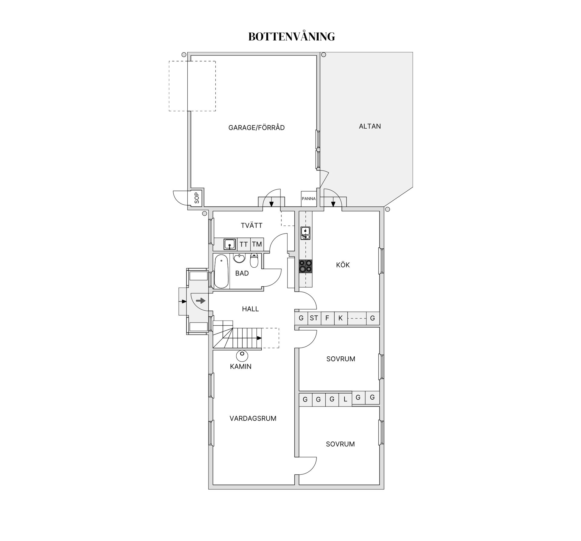Villa, Guldringen 20, Forsvallen, Gällivare