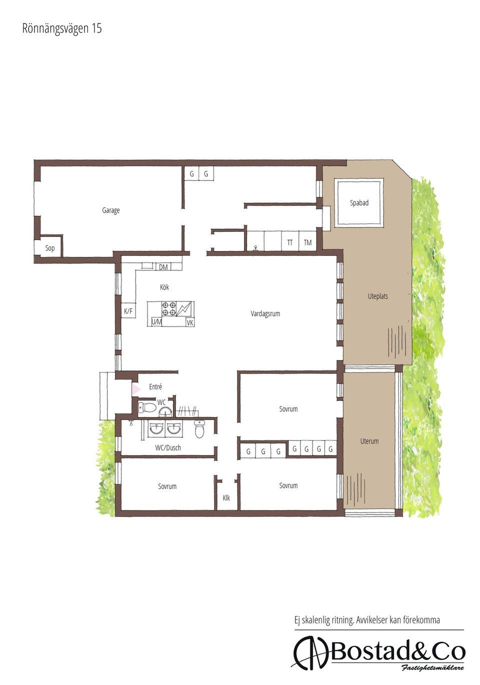 Radhus, Rönnängsvägen 15, Söndrum, Halmstad