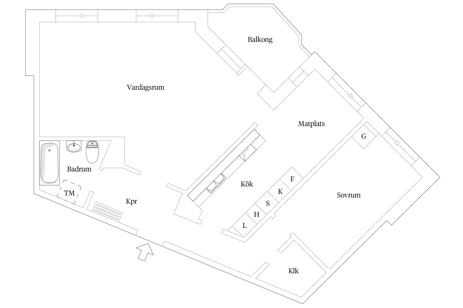Bostadsrätt, Bryggaregatan 11M, Trelleborg Väster, Trelleborg