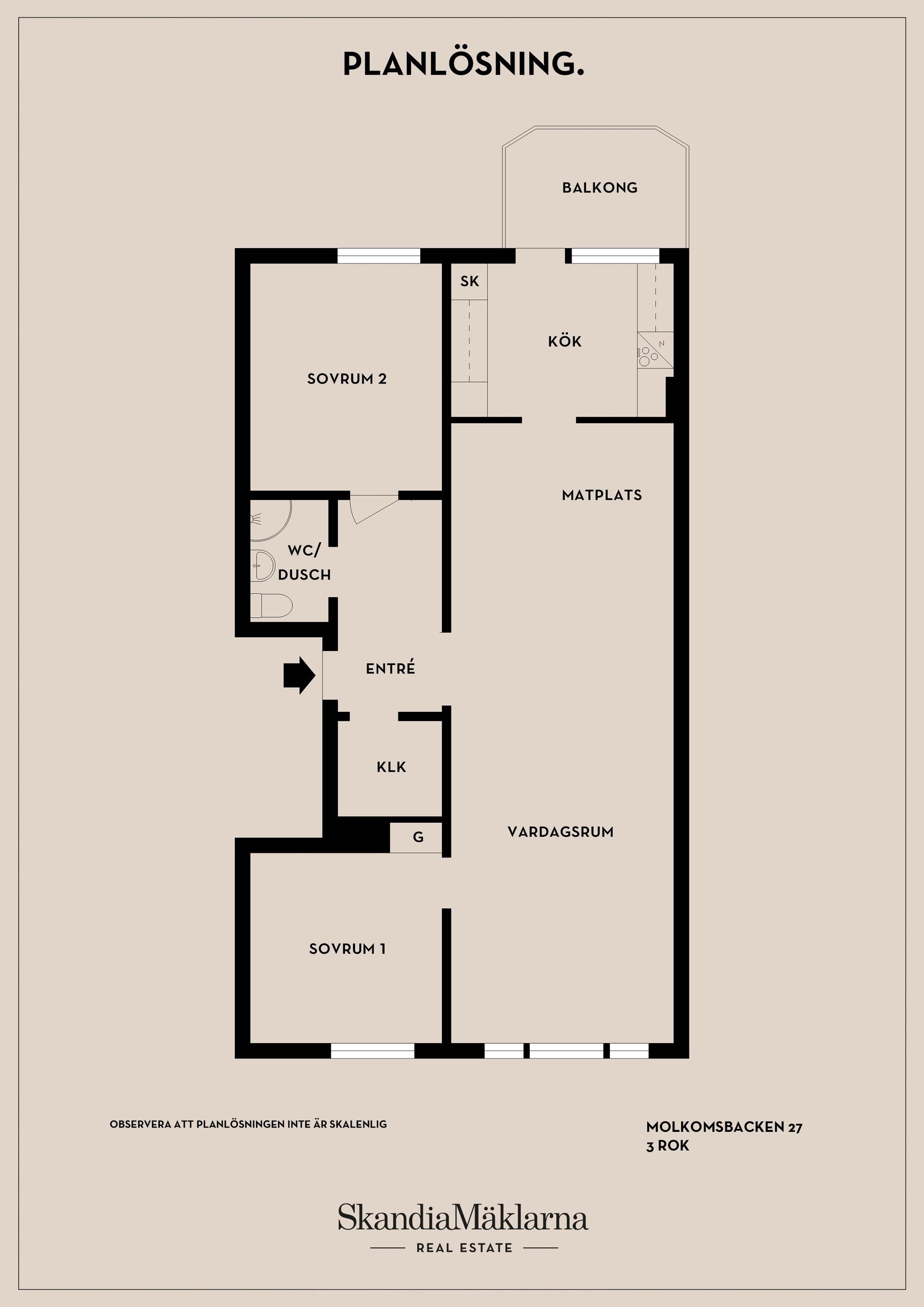 Bostadsrätt, Molkomsbacken 27, Farsta Centrum, Stockholm