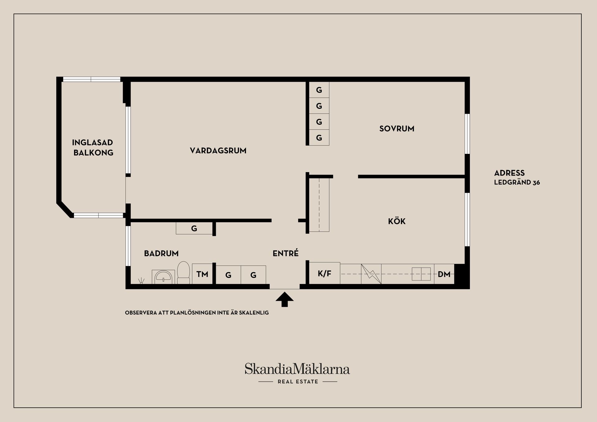 Bostadsrätt, Ledgränd 36, Solhaga, Örebro