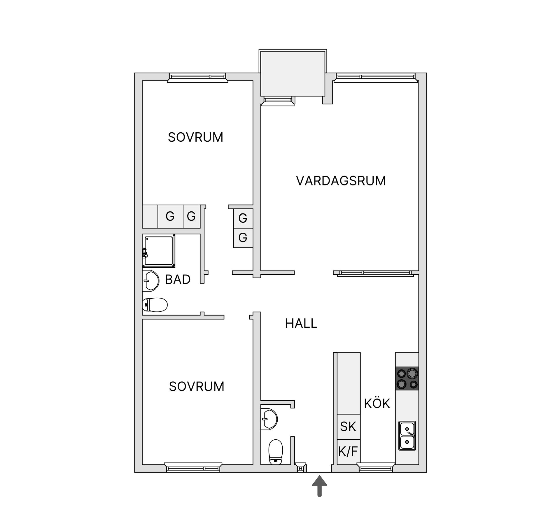Bostadsrätt, Kvarnkullevägen 6 U, Torslanda - Centralt, Göteborg