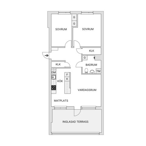 Bostadsrätt, Terrassen 11, Huskvarna, Jönköping