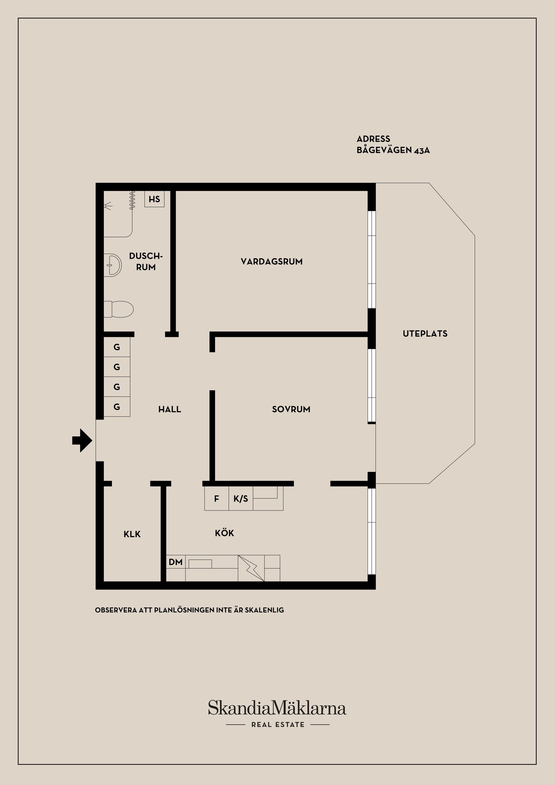 Bostadsrätt, Bågevägen 43A, Bosvedjan, Sundsvall