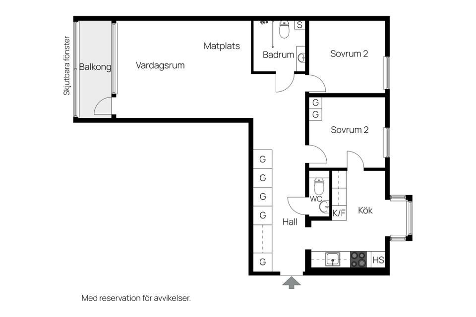 Bostadsrätt, Segergatan 2B, Kungen / Västra Fäladen, Landskrona
