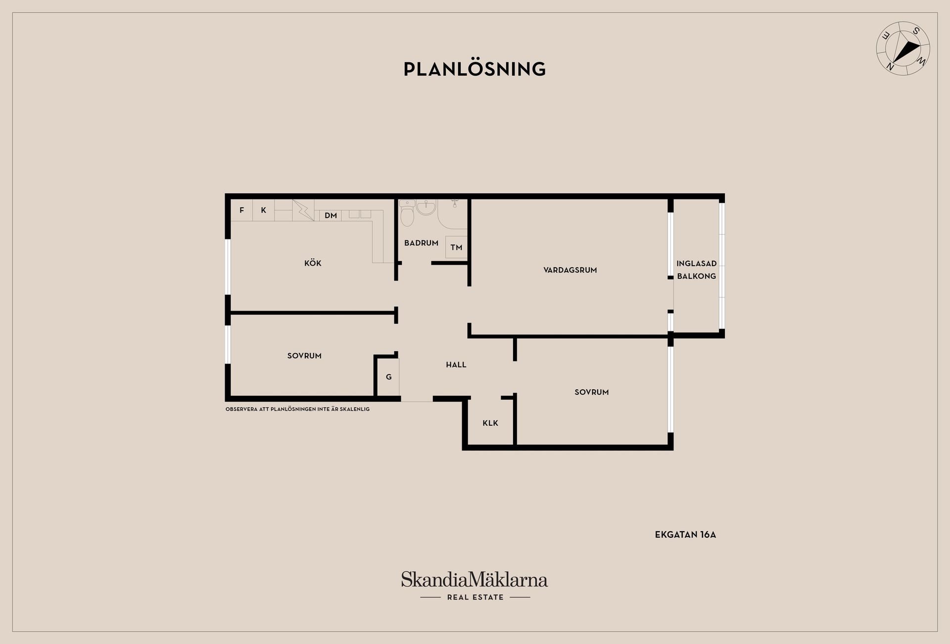 Bostadsrätt, Ekgatan 16A, Mjölby