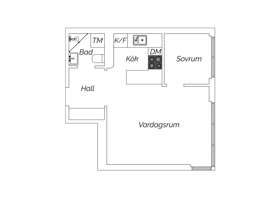 Bostadsrätt, Industrigatan 7A, Kungsholmen, Stockholm