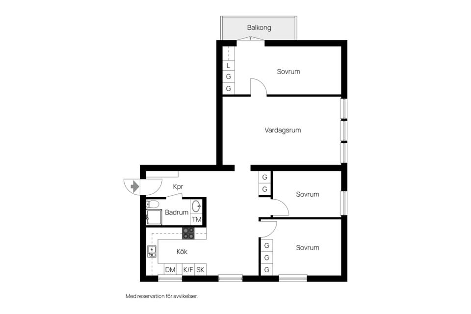 Bostadsrätt, Granitvägen 24 E, Eriksberg, Uppsala