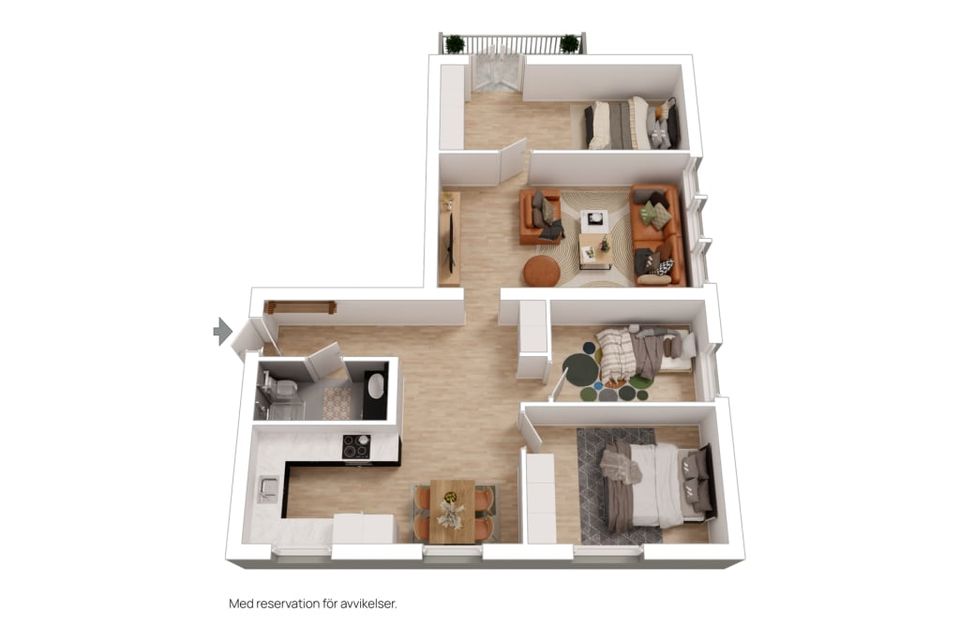 Bostadsrätt, Granitvägen 24 E, Eriksberg, Uppsala