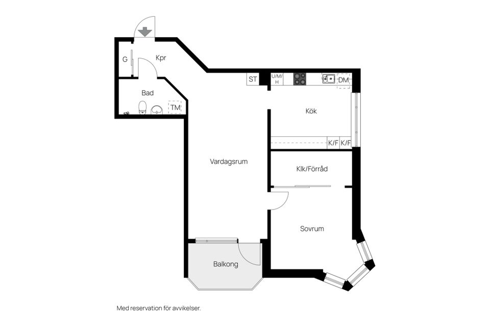Bostadsrätt, Trädgårdsgatan 8C, Centralt - Stenstan, Sundsvall