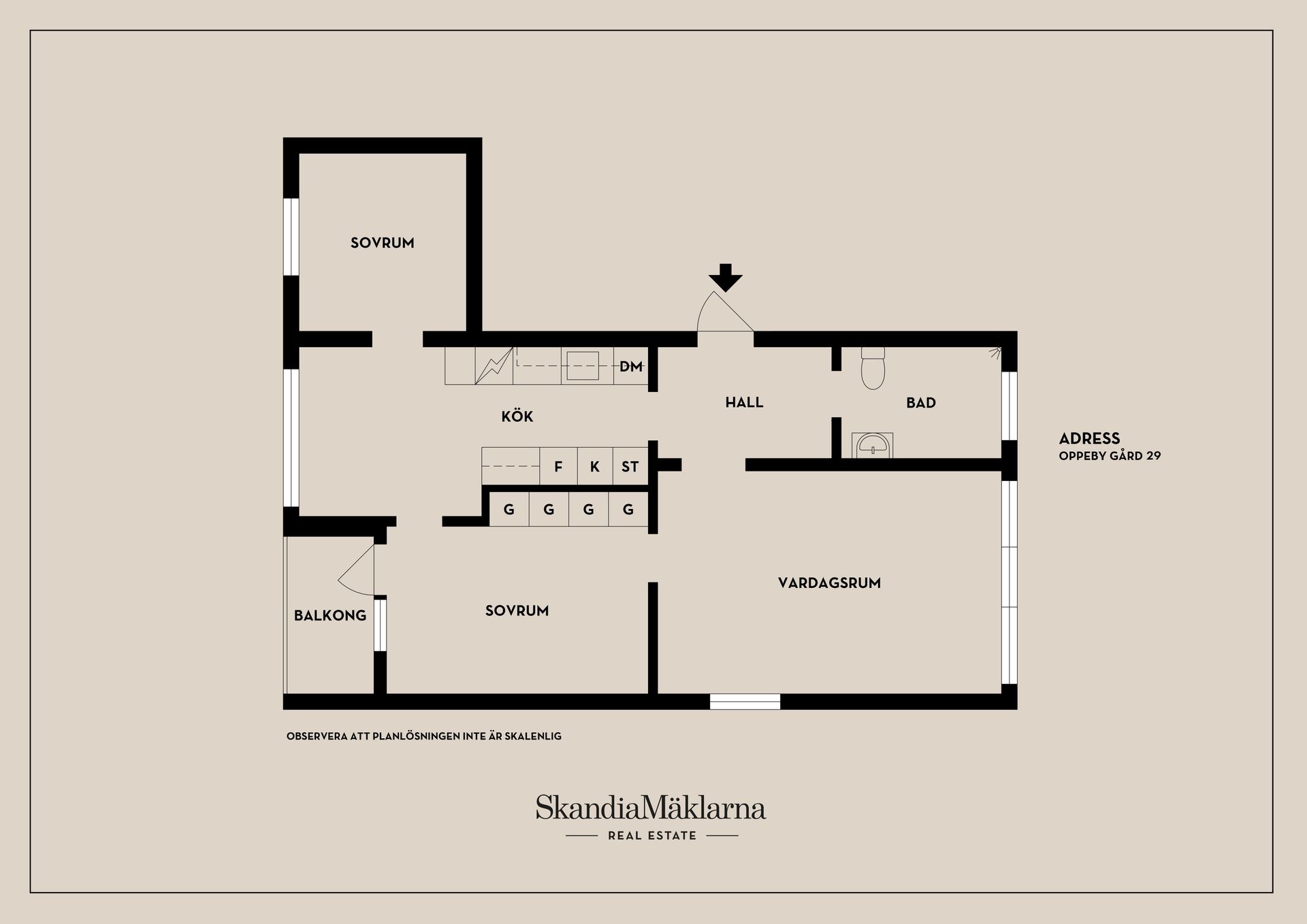 Bostadsrätt, Oppeby gård 29, Oppeby Gård, Nyköping