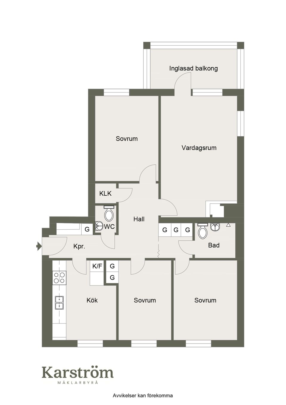 Bostadsrätt, Sveavägen 19B, Södermalm, Sundsvall