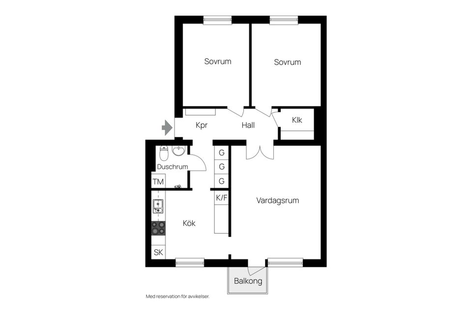 Bostadsrätt, Södra Kyrkogatan 1 B, Centrala Hudiksvall, Hudiksvall