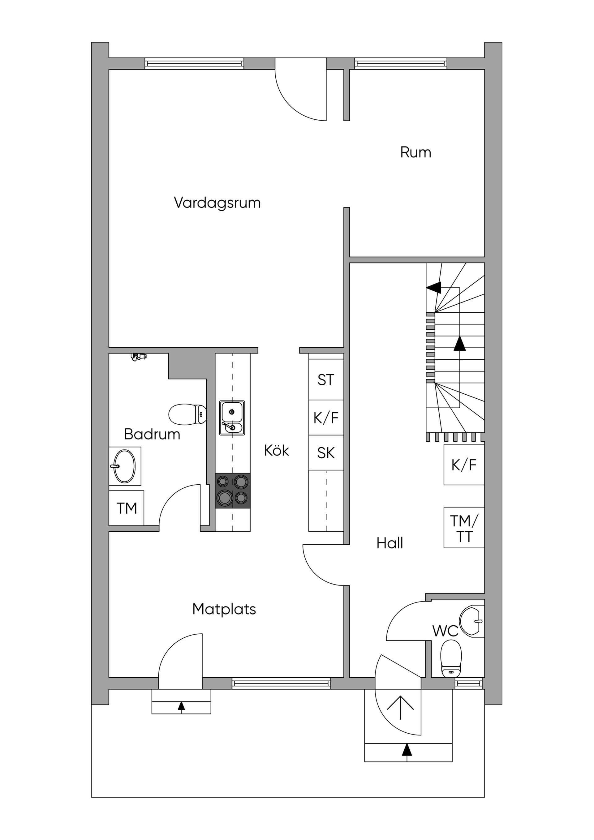 Villa, Radhus, Bullerholmsgränd 18, Skärholmen, Stockholm