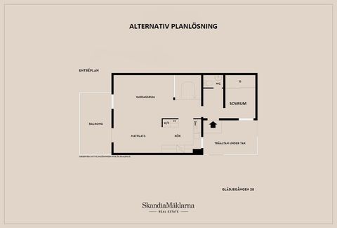 Radhus, Glädjegången 28, Trollbäcken, Tyresö