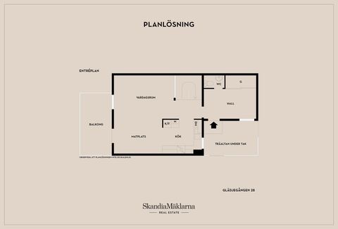 Radhus, Glädjegången 28, Trollbäcken, Tyresö