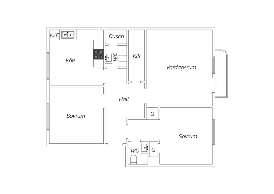 Bostadsrätt, Vävaregatan 12B, Väster, Lund