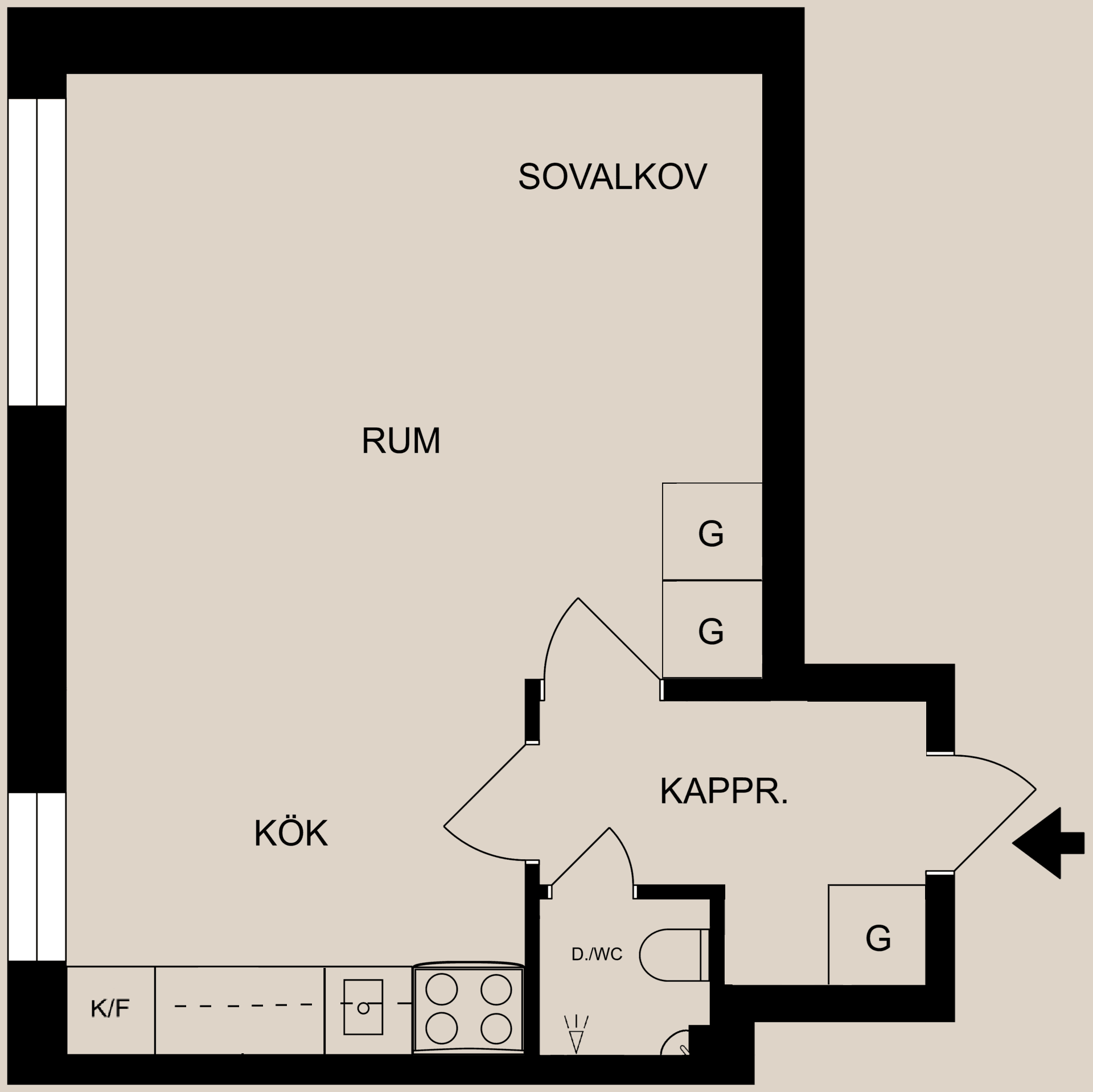 Bostadsrätt, Albrektsvägen 108a, Centralt, Söder, Norrköping