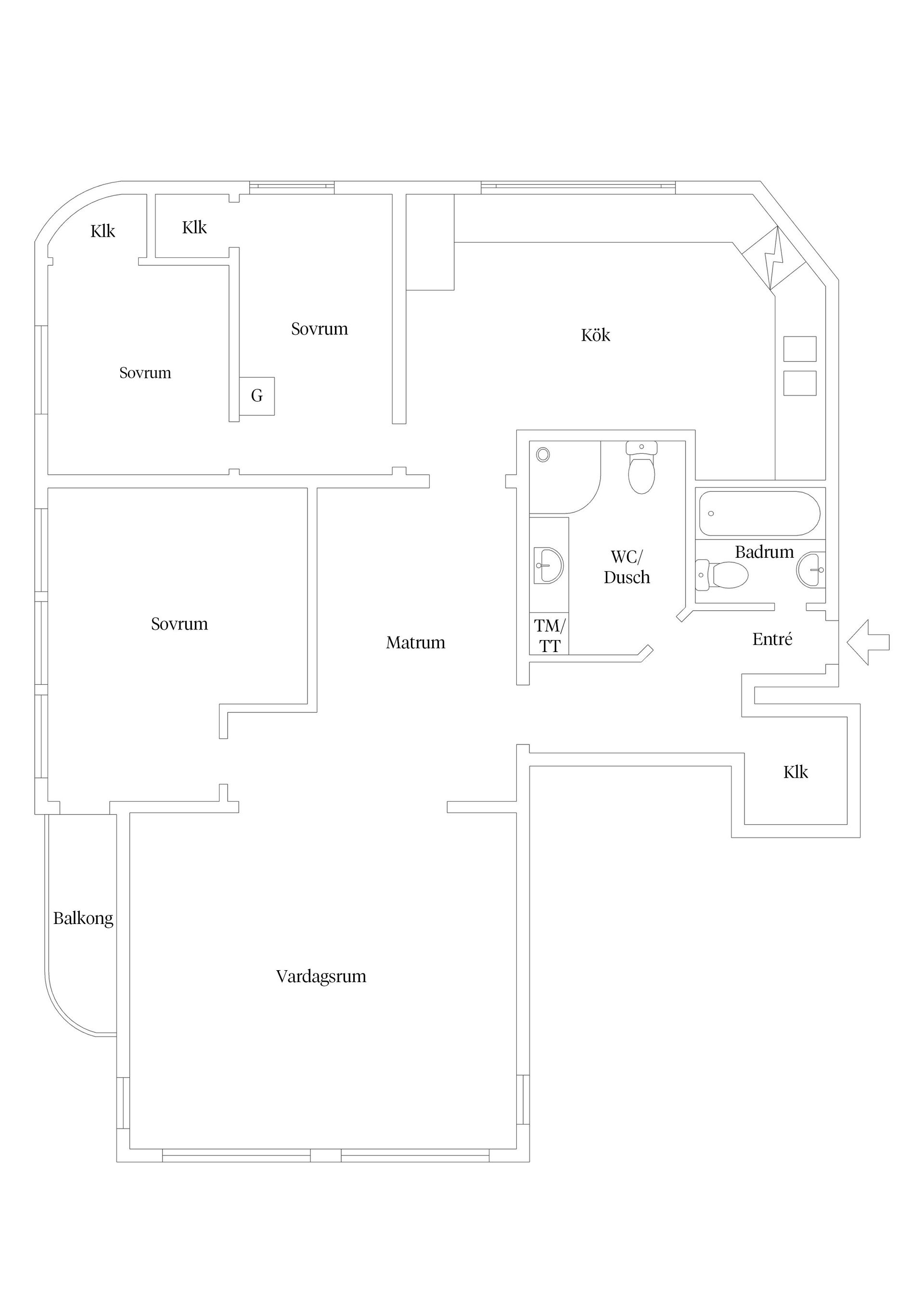 Bostadsrätt, Östra Ågatan 57, Centrum Uppsala, Uppsala