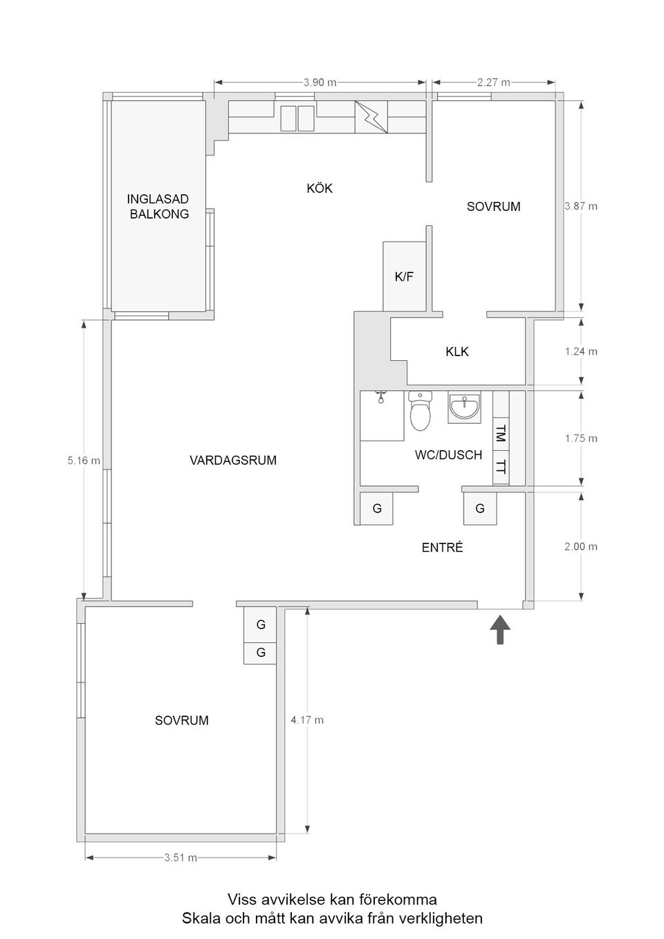 Bostadsrätt, Honnörsgatan 12, Södra Ekkällan, Linköping