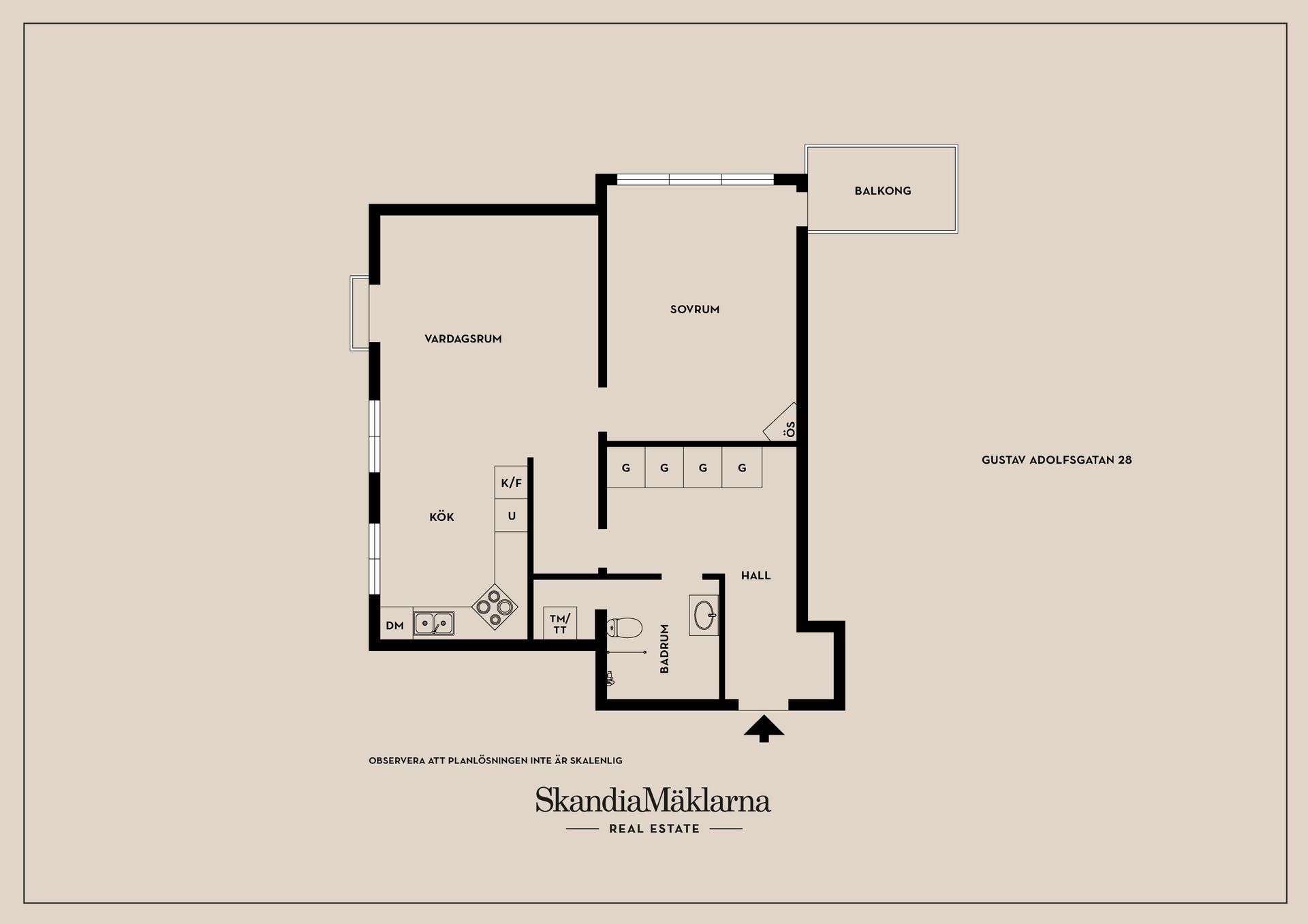 Bostadsrätt, Gustav Adolfsgatan 28, Centralt/Vasastaden, Linköping