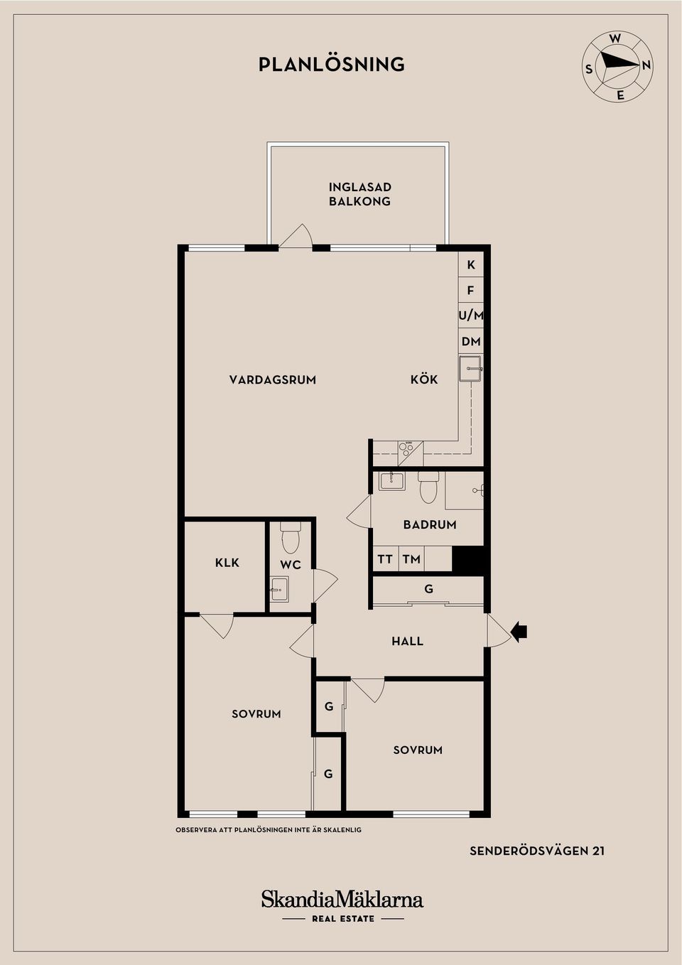 Bostadsrätt, Senderödsvägen 21, Pålsjö, Helsingborg