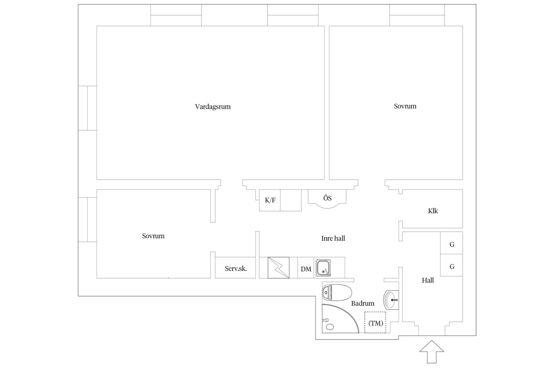 Bostadsrätt, Närkesgatan 2, 5 tr, Södermalm Katarina, Stockholm
