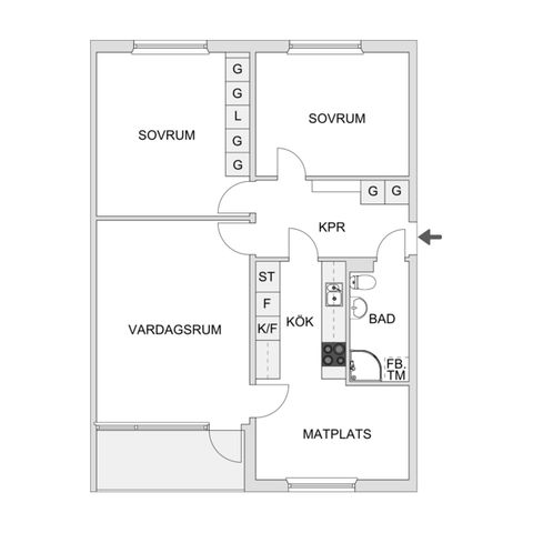 Bostadsrätt, Alvägen 23, Skönsmon, Sundsvall