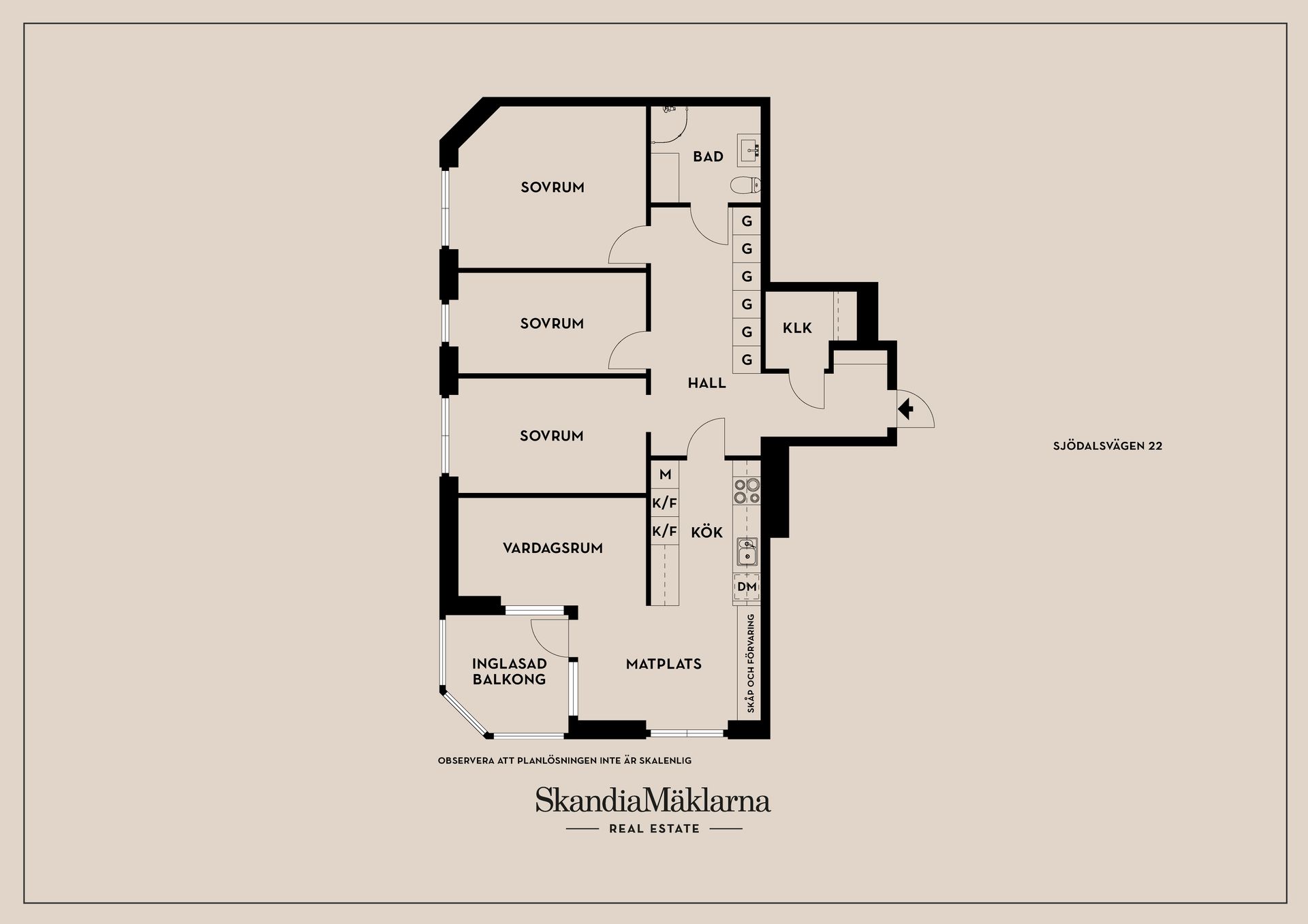 Bostadsrätt, Sjödalsvägen 22, Centrala Huddinge, Huddinge