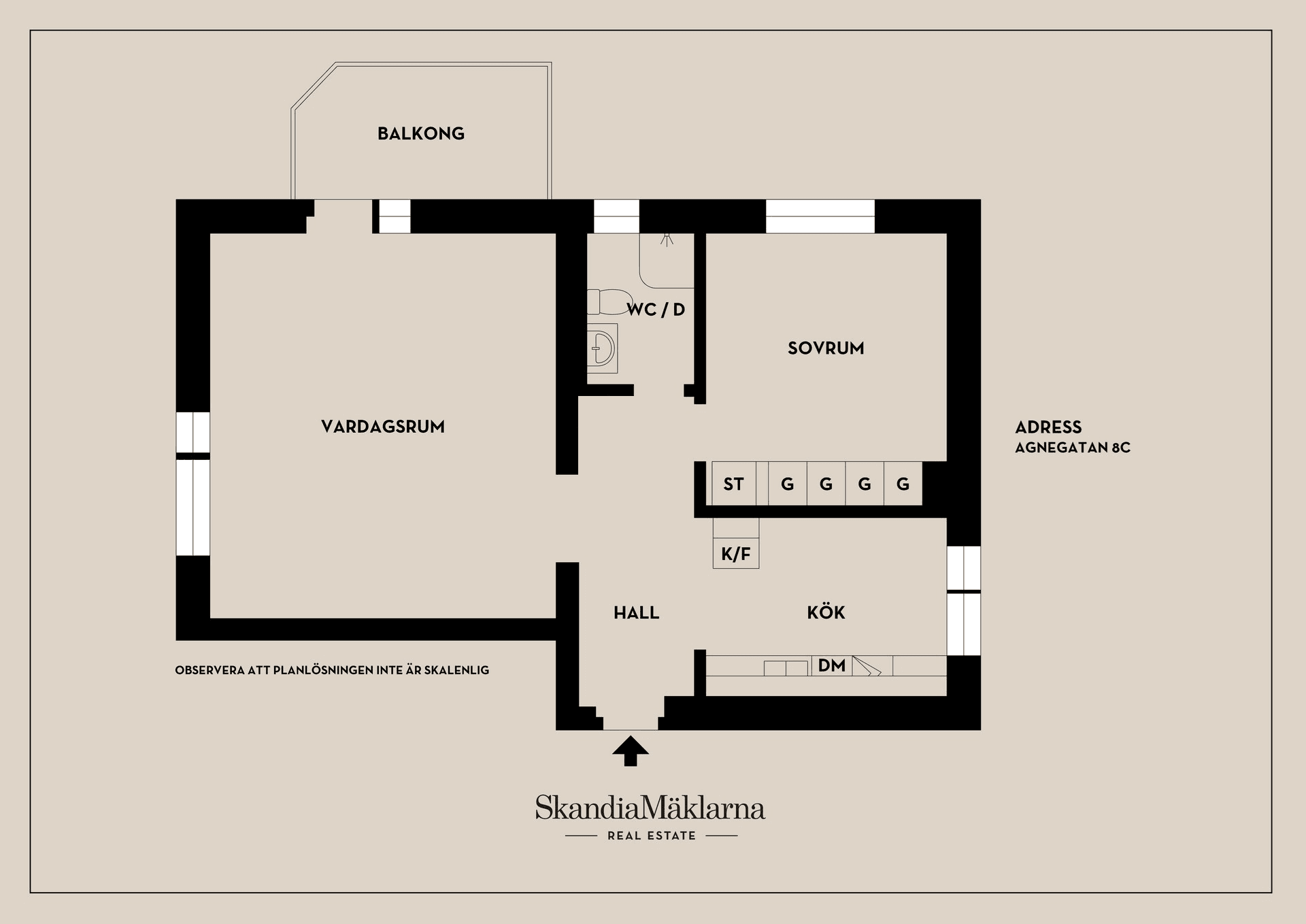 Bostadsrätt, Agnegatan 8C, Blåsbo, Västerås