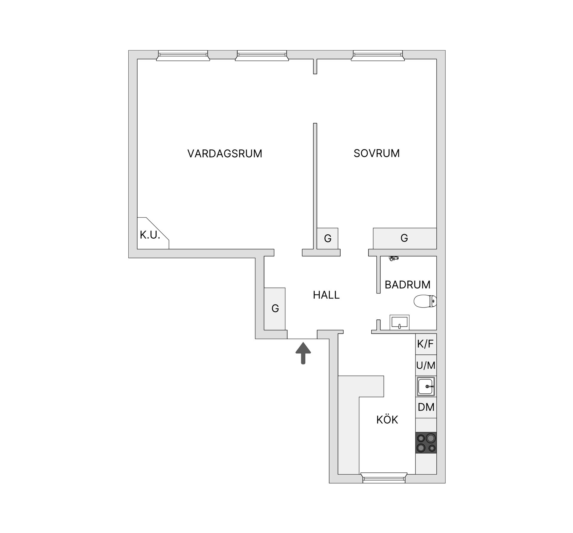 Bostadsrätt, Kungstensgatan 29, 2,5 tr, Stockholm