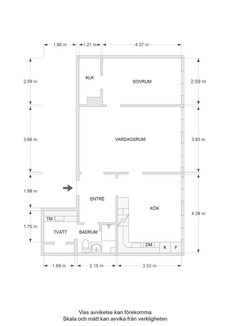 Bostadsrätt, Kungsgatan 35A, Centralt, Linköping
