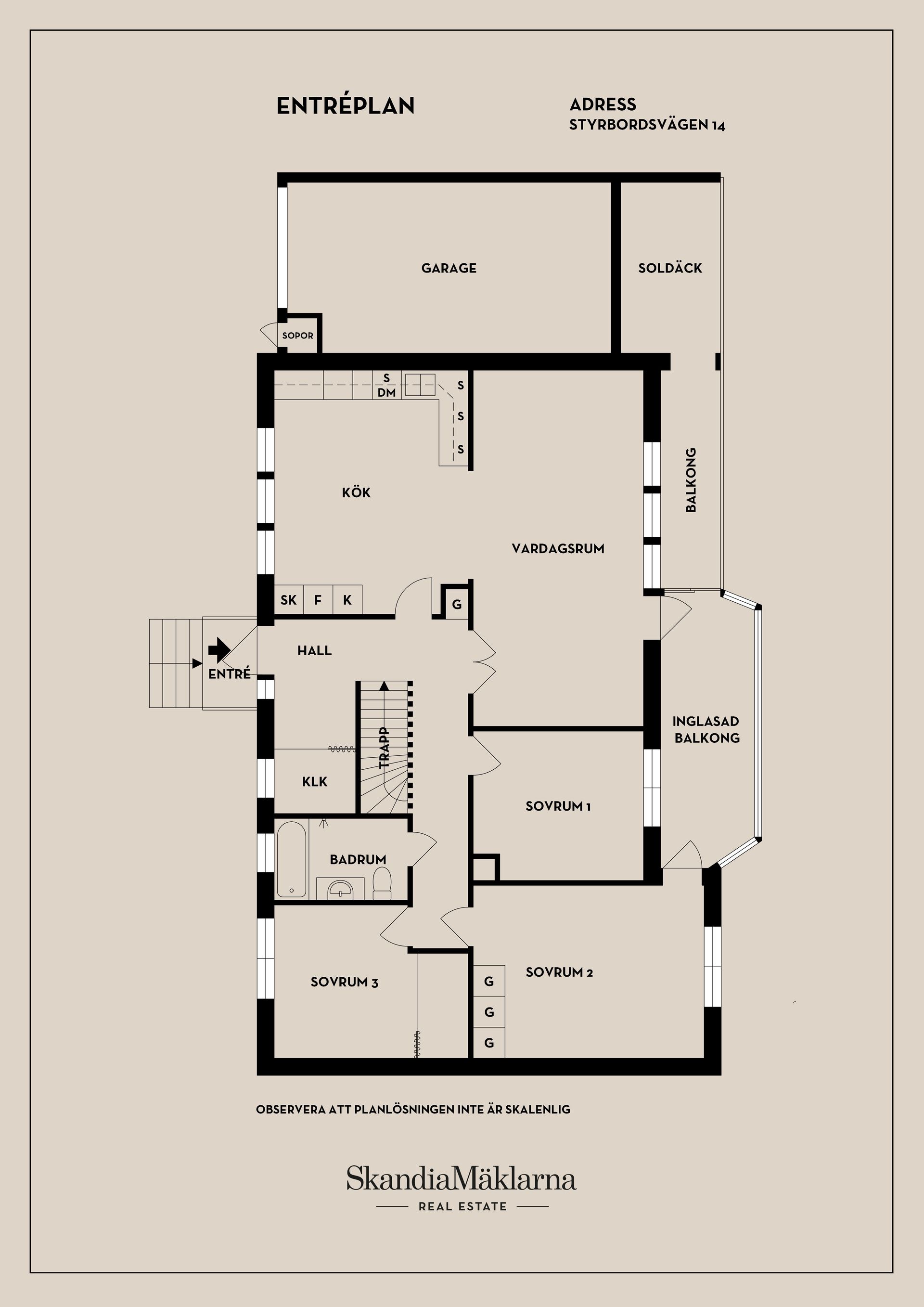 Villa, Styrbordsvägen 14, Centralt, Sundsvall