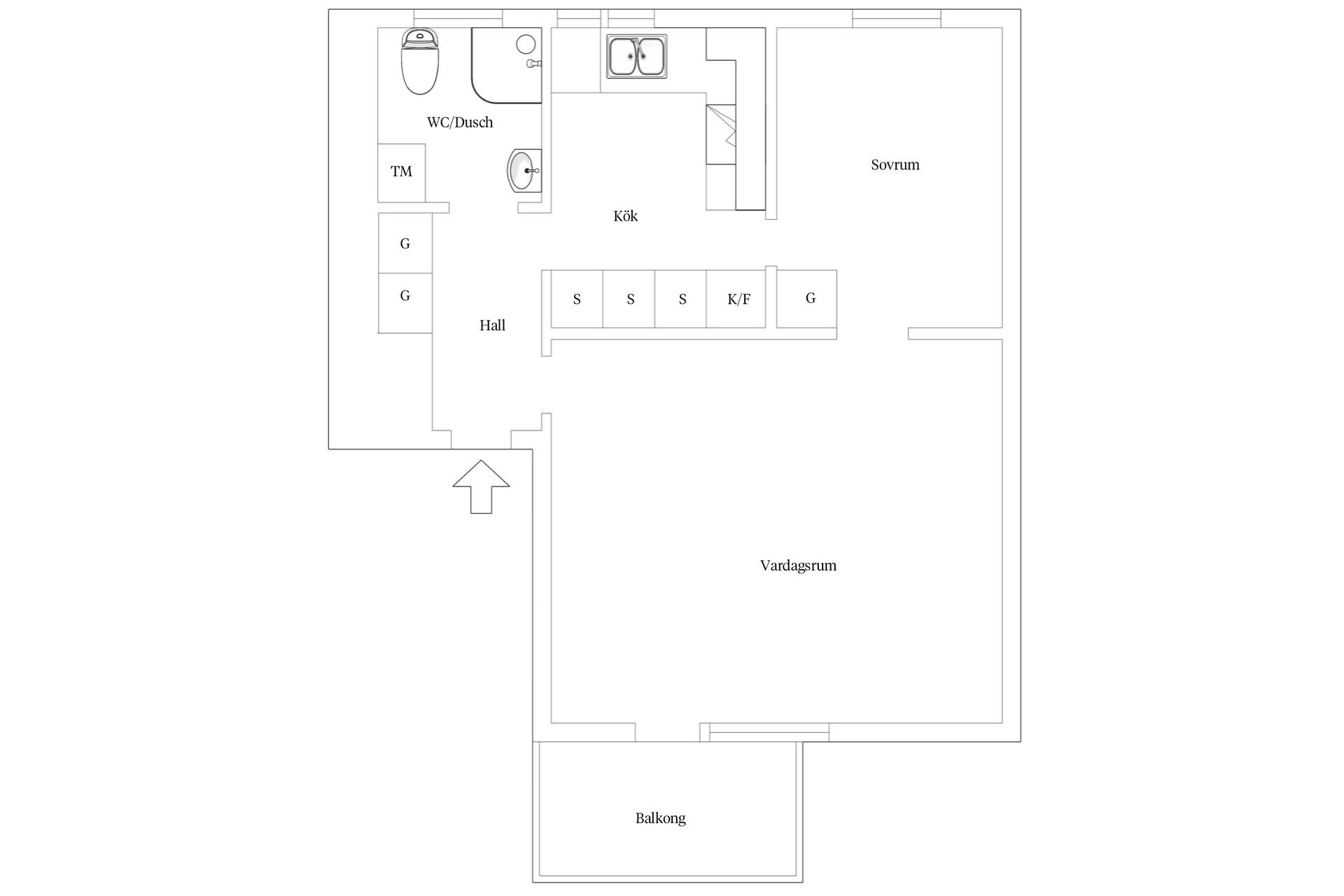 Bostadsrätt, Spångavägen 42D, vån 3/3, Bromma - Riksby, Stockholm