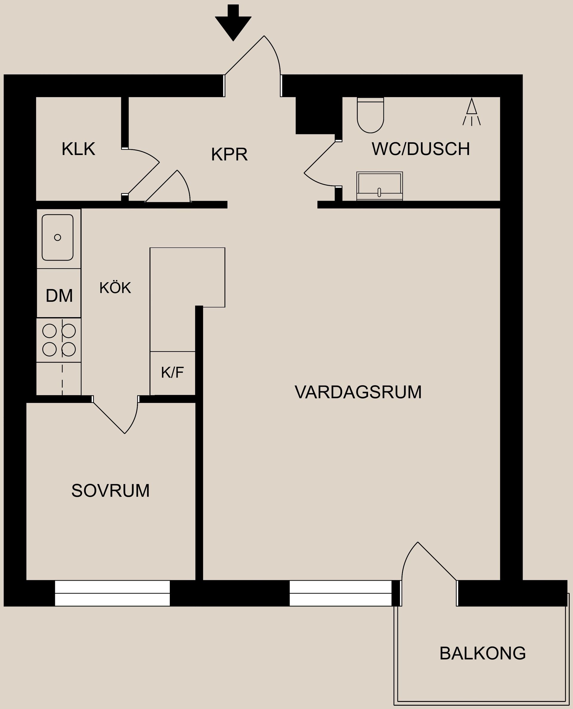 Bostadsrätt, Petter Swartzgatan 15C, Centralt, Söder, Norrköping