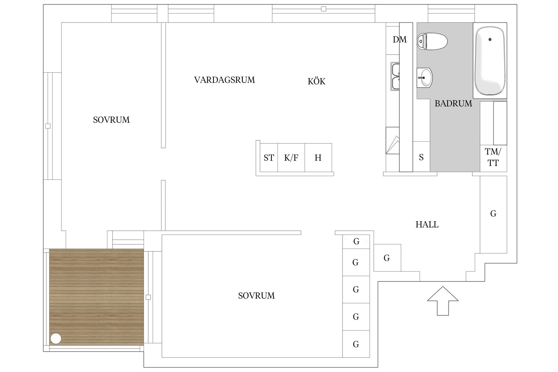 Bostadsrätt, Lidköpingsvägen 52, Hammarbyhöjden, Stockholm