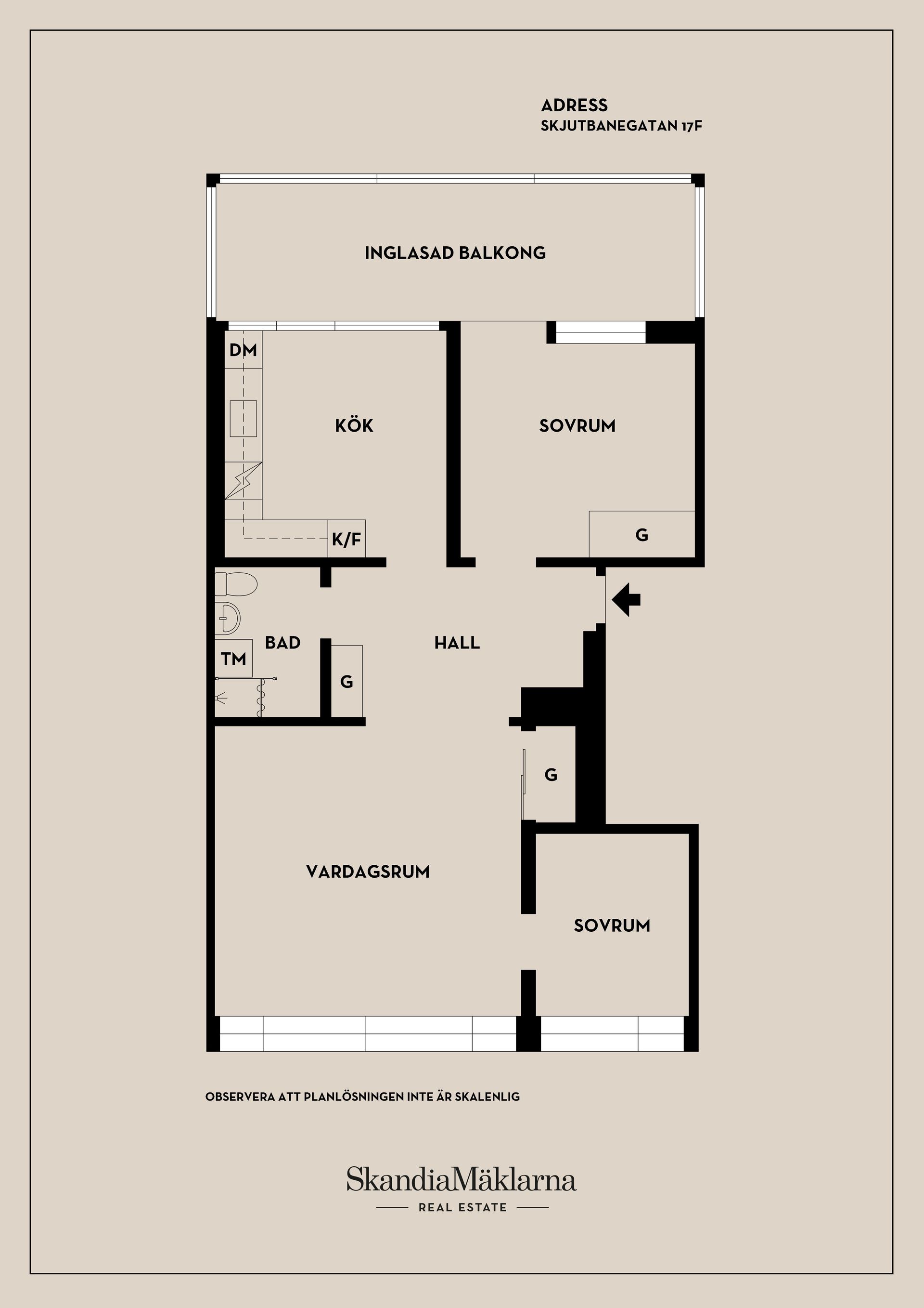 Bostadsrätt, Skjutbanegatan 17F, Haga, Västerås