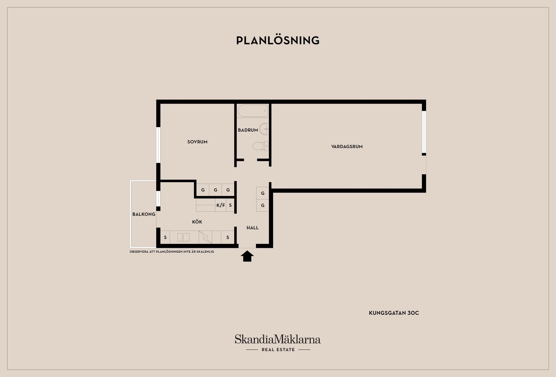 Bostadsrätt, Kungsgatan 30C, Kävlinge