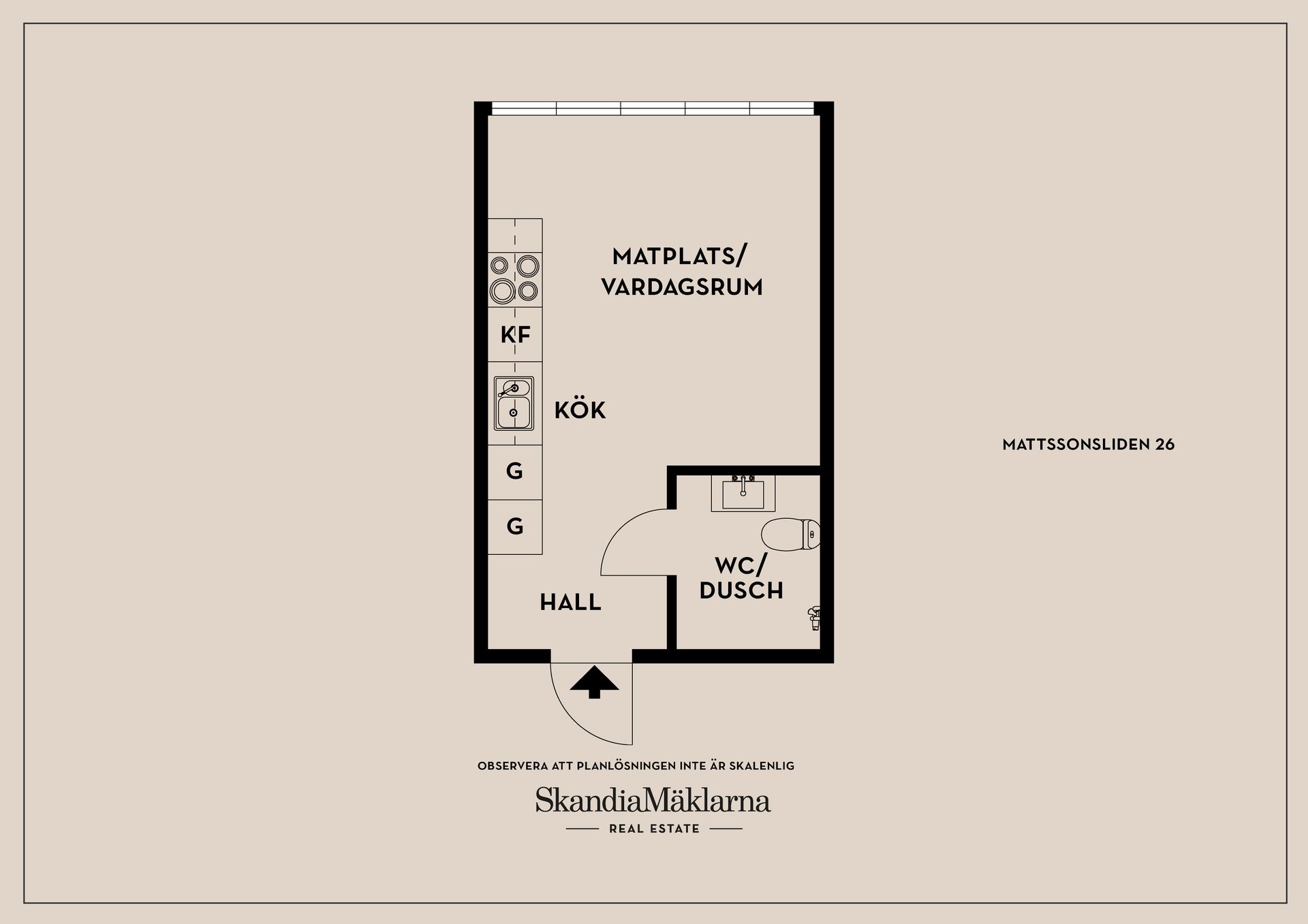 Bostadsrätt, Mattssonsliden 26, Masthugget, Göteborg