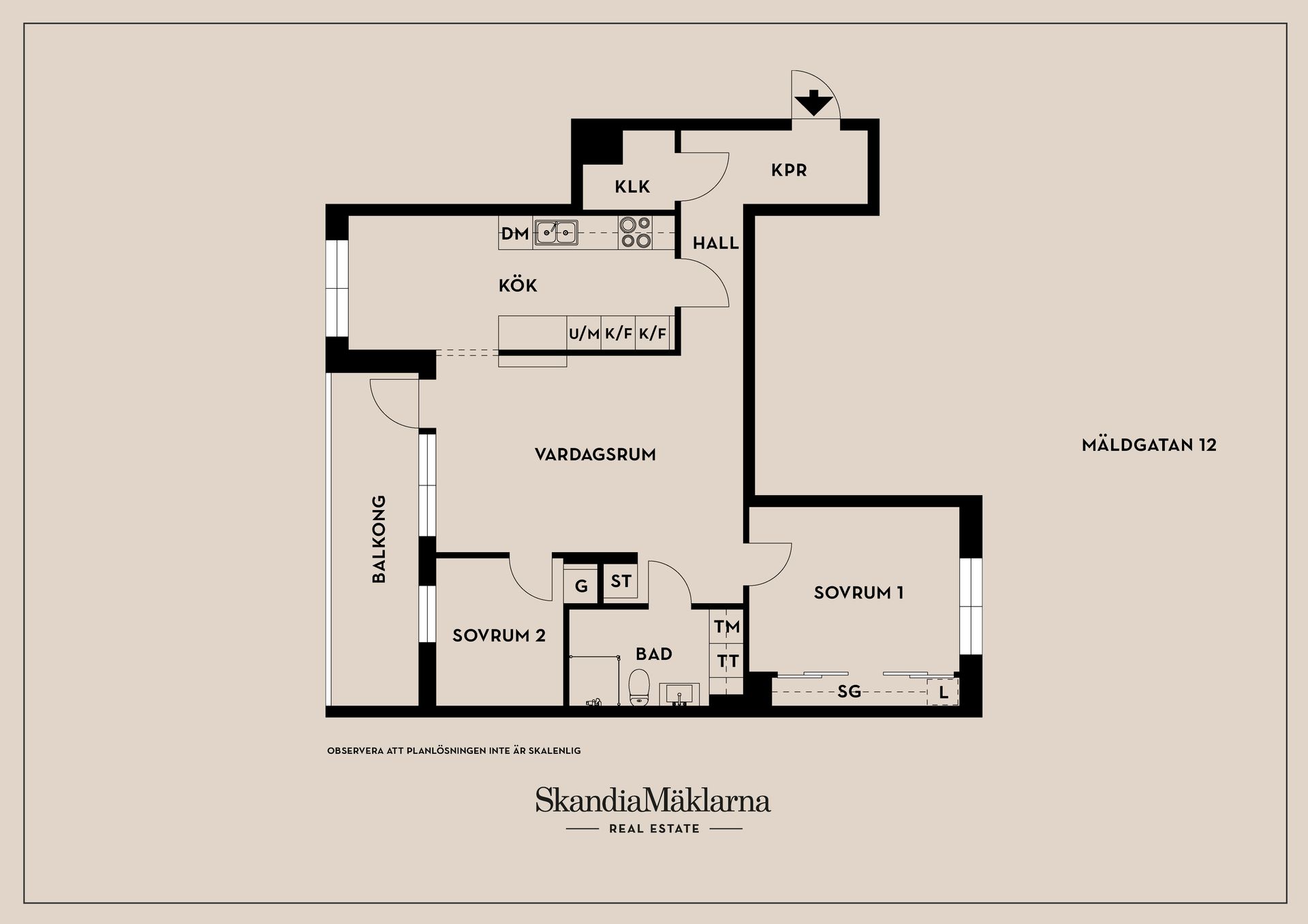 Bostadsrätt, Mäldgatan 12, Jakobsberg, Järfälla
