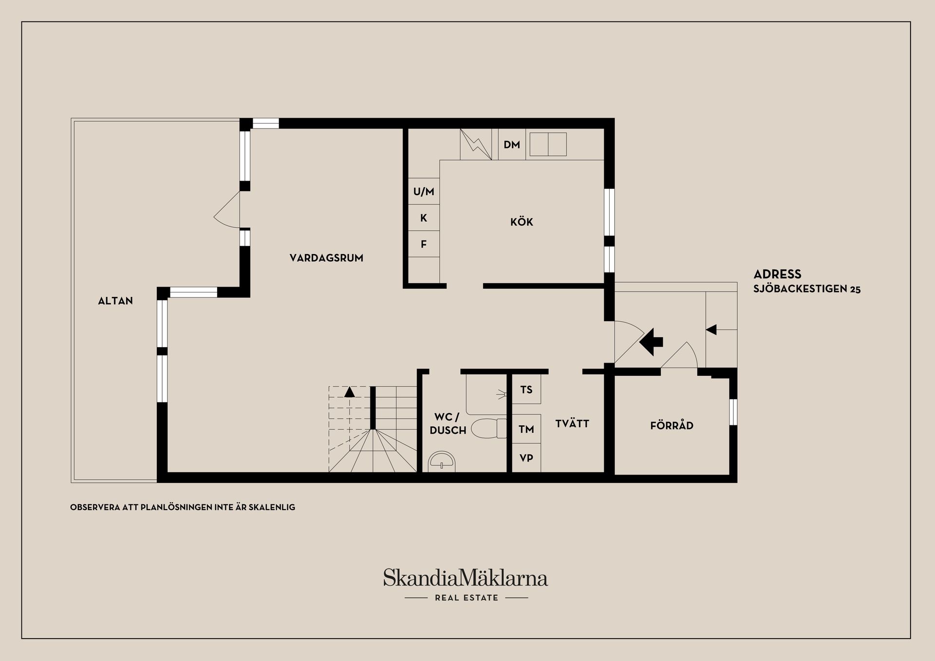 Radhus, Sjöbackestigen 25, Danvikshagen, Oxelösund