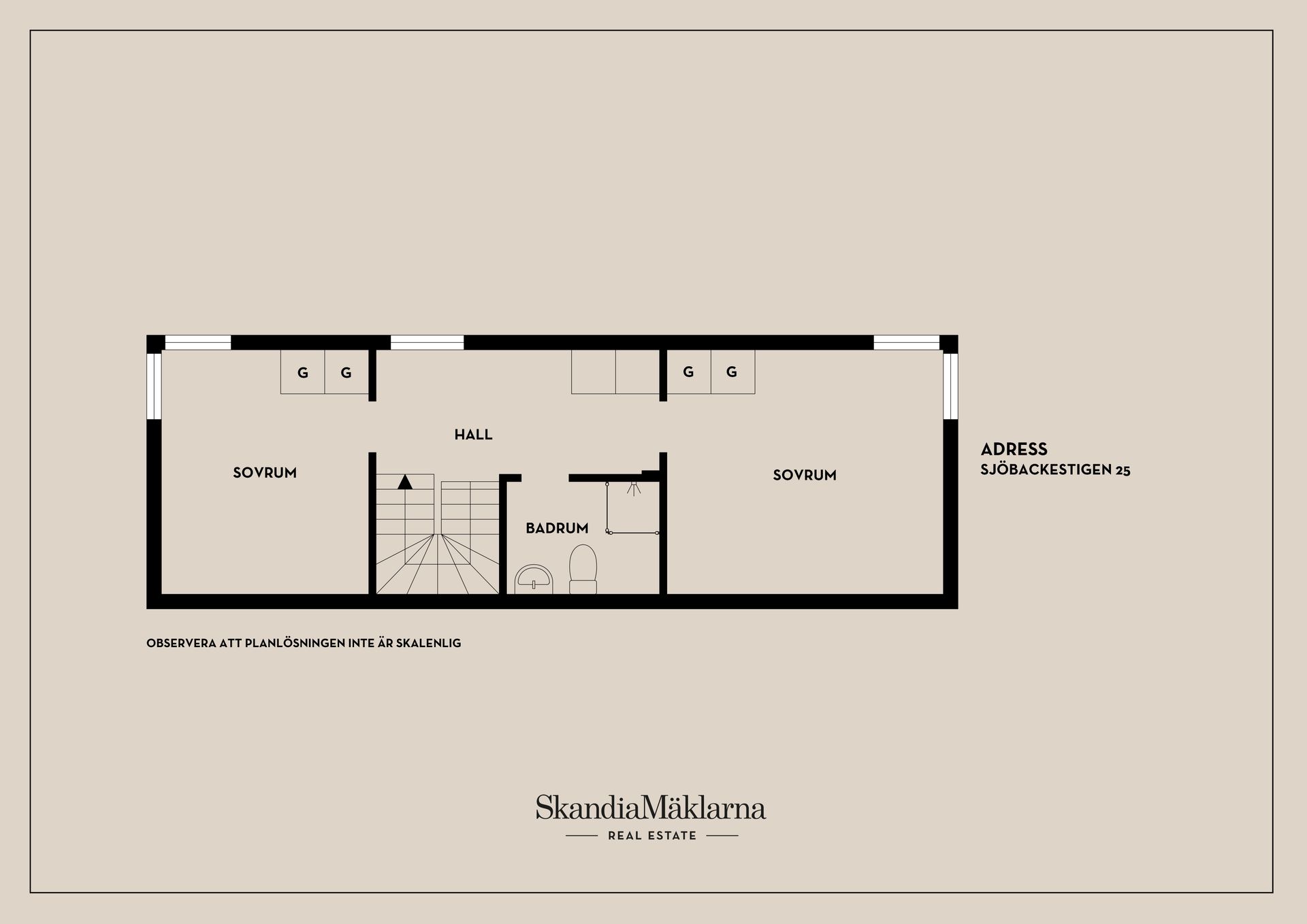 Radhus, Sjöbackestigen 25, Danvikshagen, Oxelösund