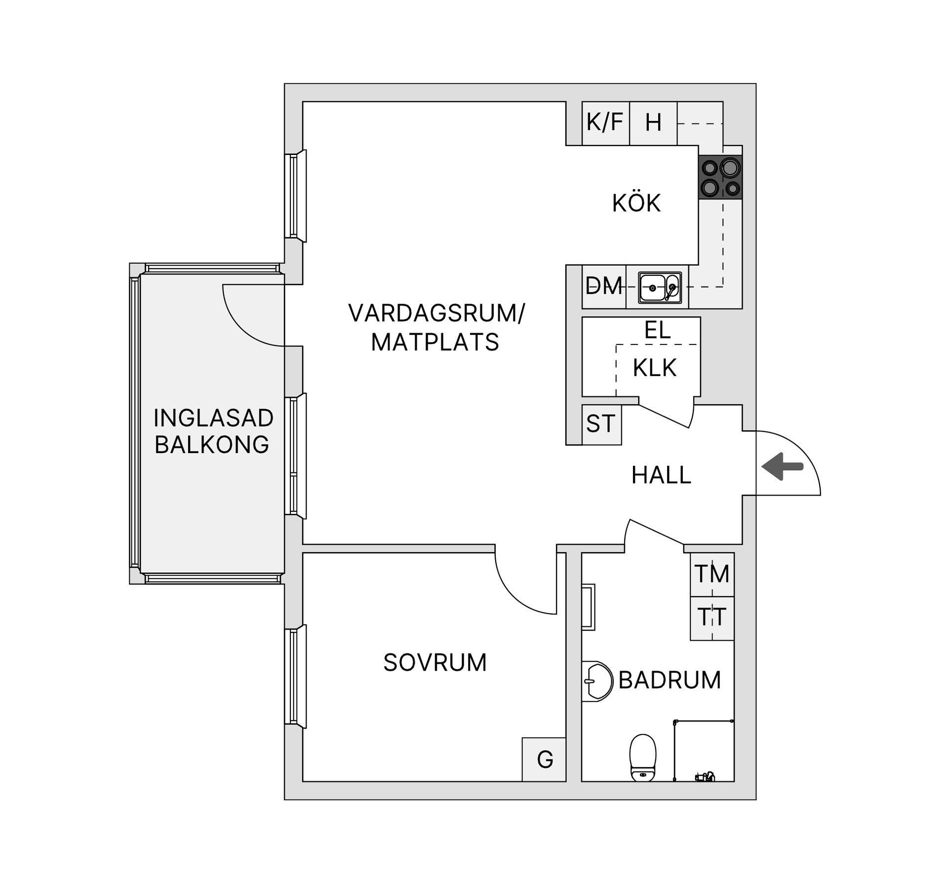 Bostadsrätt, Viksjöplan 42, 2 tr., Viksjö, Järfälla
