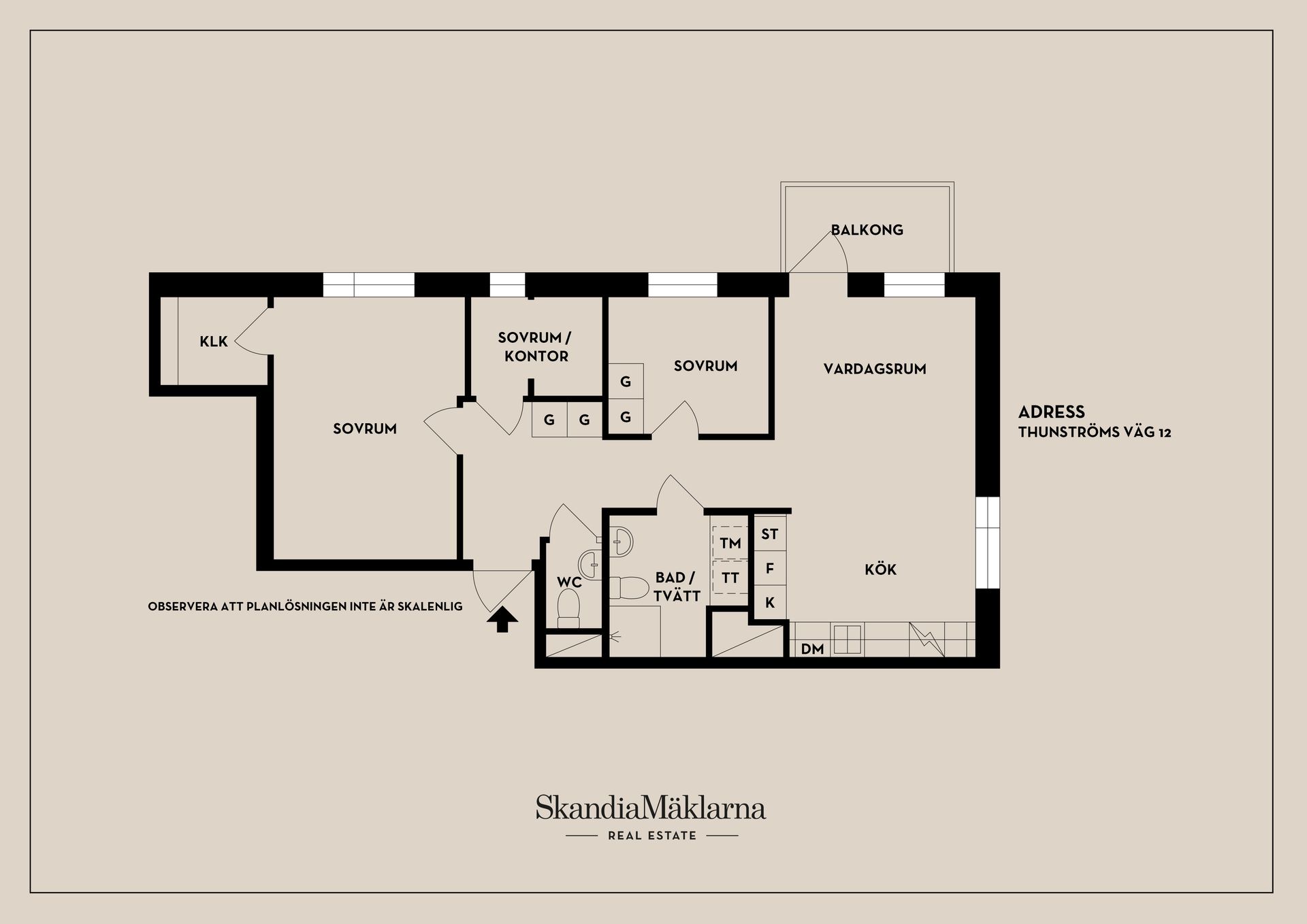 Bostadsrätt, Thunströms väg 12, Kvarnholmen, Nacka