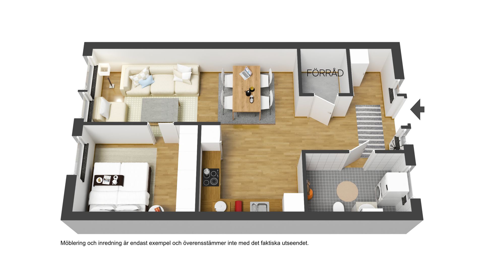 Bostadsrätt, Järnvägsgatan 7D, Öst på stan, Umeå