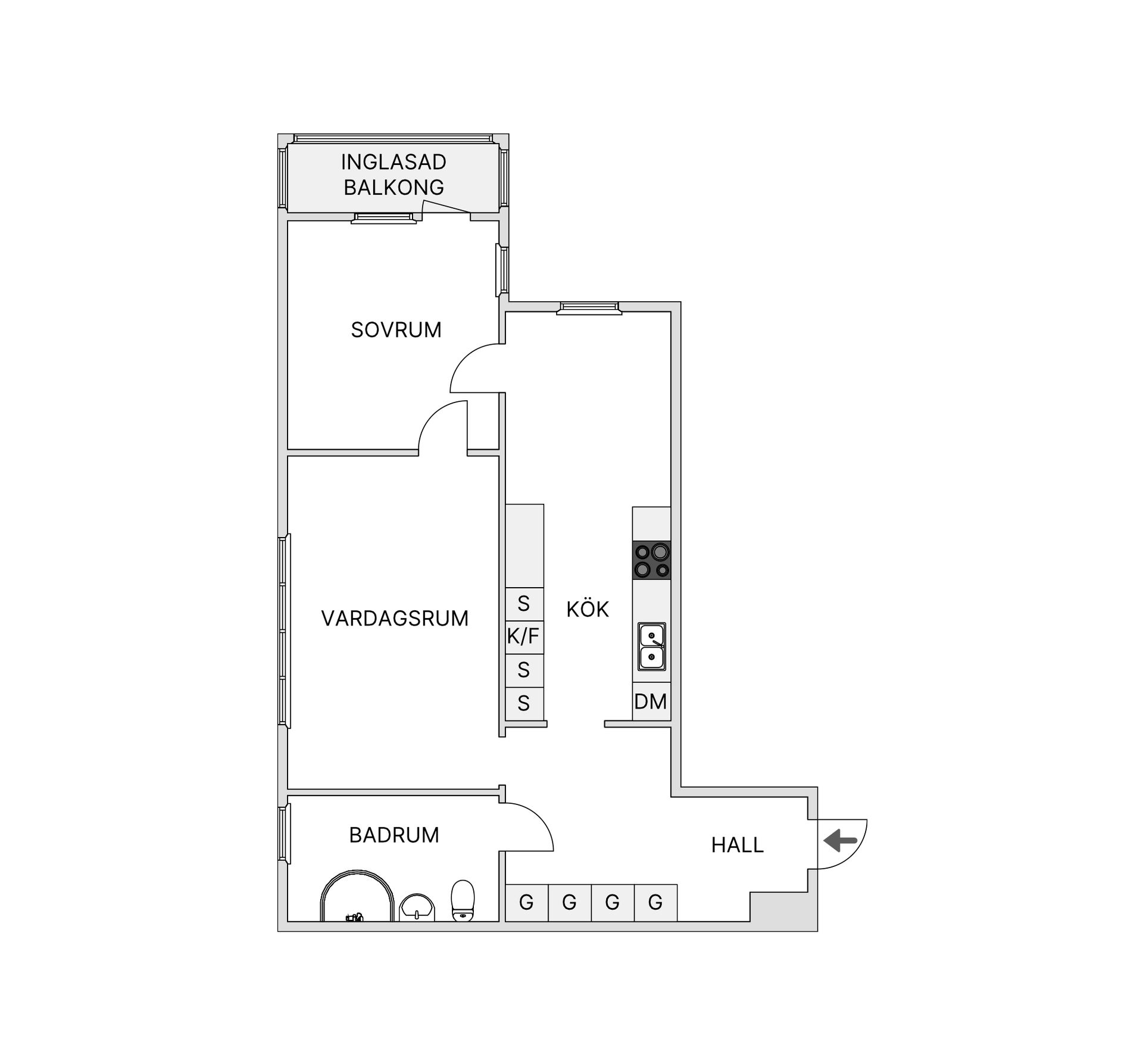 Bostadsrätt, Floragatan 12, Centrum, Kalix