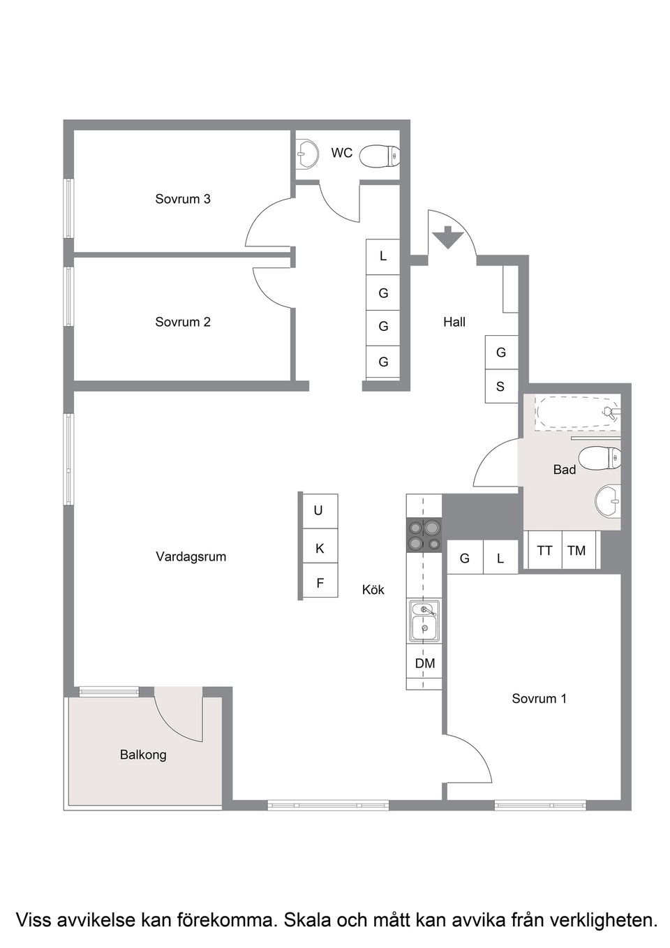 Bostadsrätt, Jämtlandsgatan 97, Vån 8 (15081/1701), Vällingby Parkstad / Råcksta, Stockholm