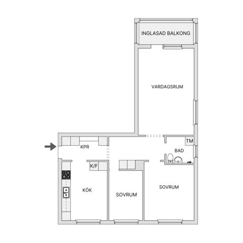 Bostadsrätt, Kadettvägen 9, Rosersberg, Sigtuna